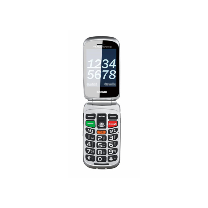 Cellulare Brondi Amico Supervoice Duos Black / Silver Smartphone