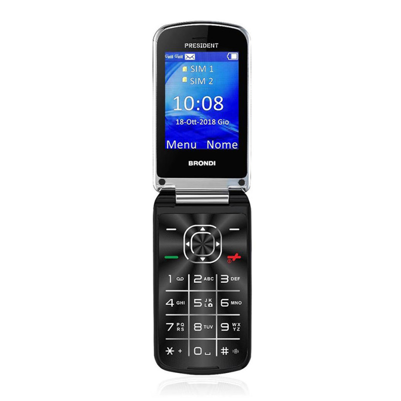 Cellulare Brondi President Duos Black Italia Smartphone