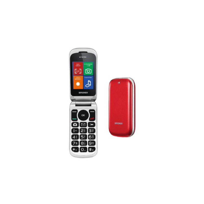 Cellulare Brondi Stone+ Duos RED Italia Smartphone