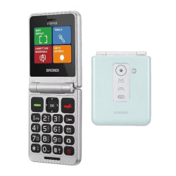 Cellulare Brondi Flipper Duos Verde Acqua Metal Italia Smartphone