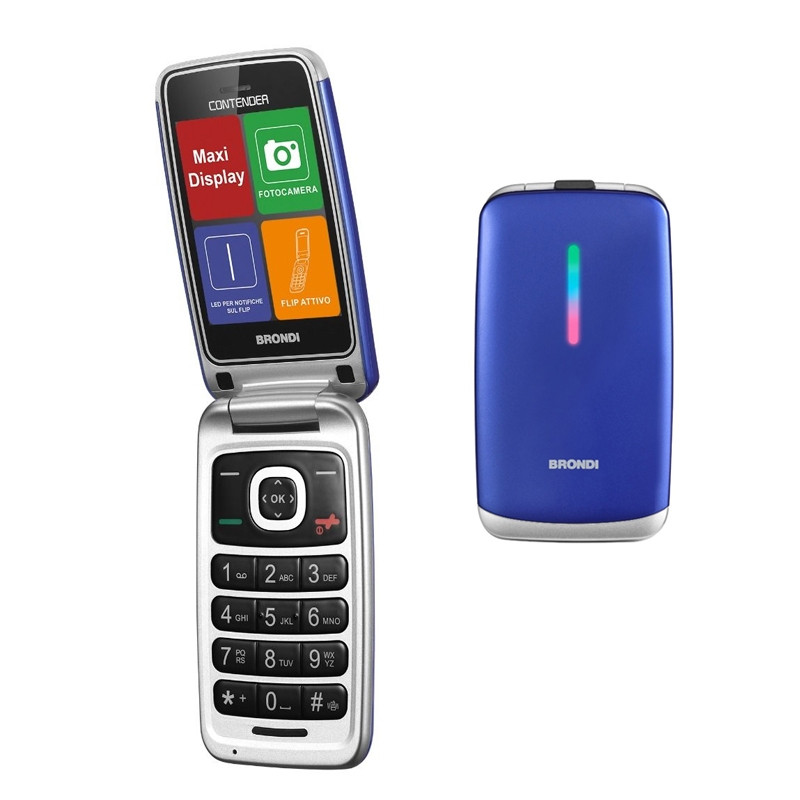 Cellulare Brondi Contender Duos BLU Metal Italia Smartphone