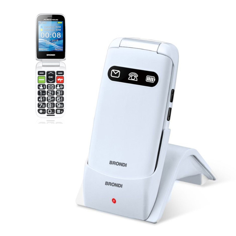 Cellulare Brondi Favoloso Duos White Metal Italia Smartphone