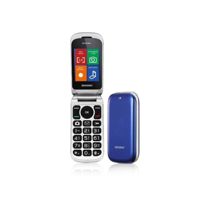 Cellulare Brondi Stone+ Duos Blue Italia Smartphone