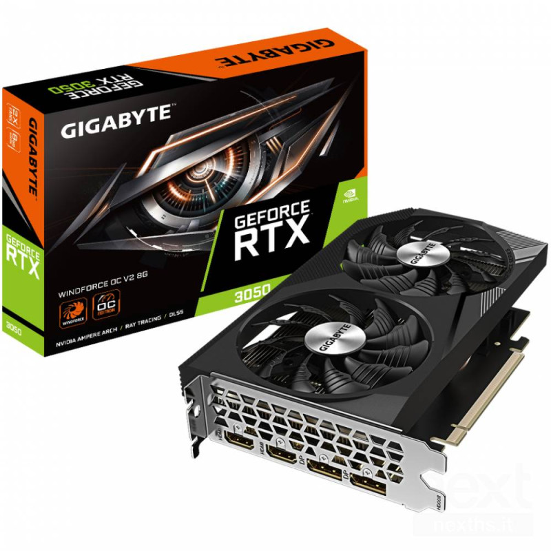 GIGABYTE GeForce RTX 3050 WINDFORCE OC V2 8G Scheda Grafica