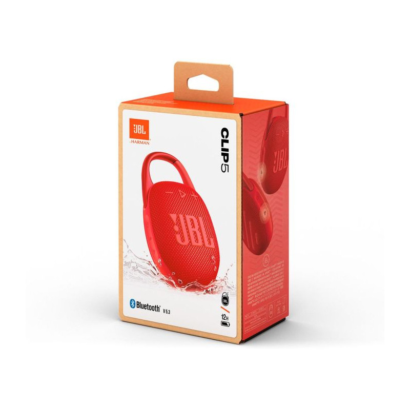 JBL CLIP 5 Bluetooth Wireless Speaker Red EU