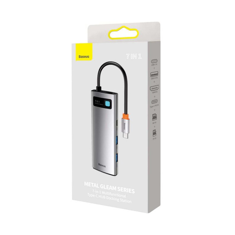 Baseus HUB Metal Gleam series 7-in-1 Multifunctional Hub USB