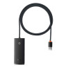 Baseus HUB Lite Series adapter (USB-A to 4xUSB-A 3.0 5Gb/s) Black Hub USB