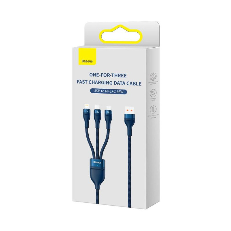 Baseus Universal Cable Flash Series II 3-in-1 Fast Case PC