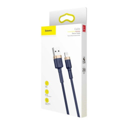 Baseus Lightning Cafule Cable QC 3.0, 1.5A, 2m Blue Case PC