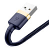 Baseus Lightning Cafule Cable QC 3.0, 1.5A, 2m Blue Case PC
