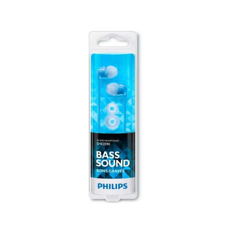 Philips In-Ear Headphones SHE3590BL Blue EU Auricolari Bluetooth