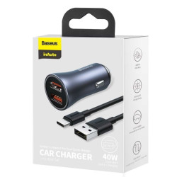 Baseus Car Charger Golden Contactor Pro Case PC