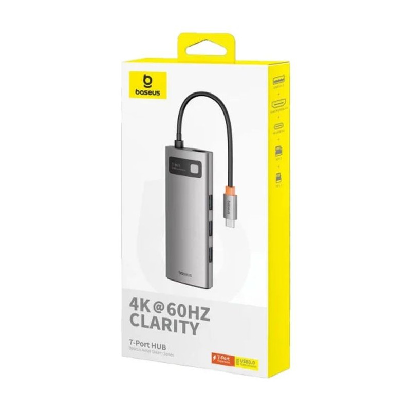 Baseus HUB Metal Gleam Series 7-in-1 Adapter (Type-C Hub USB