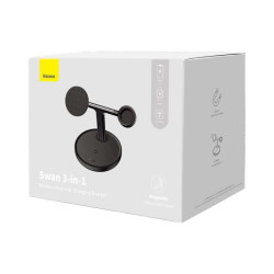 Baseus Wireless Charger Swan stand 3-in-1 Magnetic Case PC
