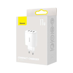 Baseus Travel Charger Compact wall Charger U+U+U Case PC