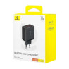 Baseus Travel Charger Cube Quick Charger C+U+U Case PC