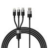 Baseus Universal Cable StarSpeed 3-in-1 Fast Charging Case PC