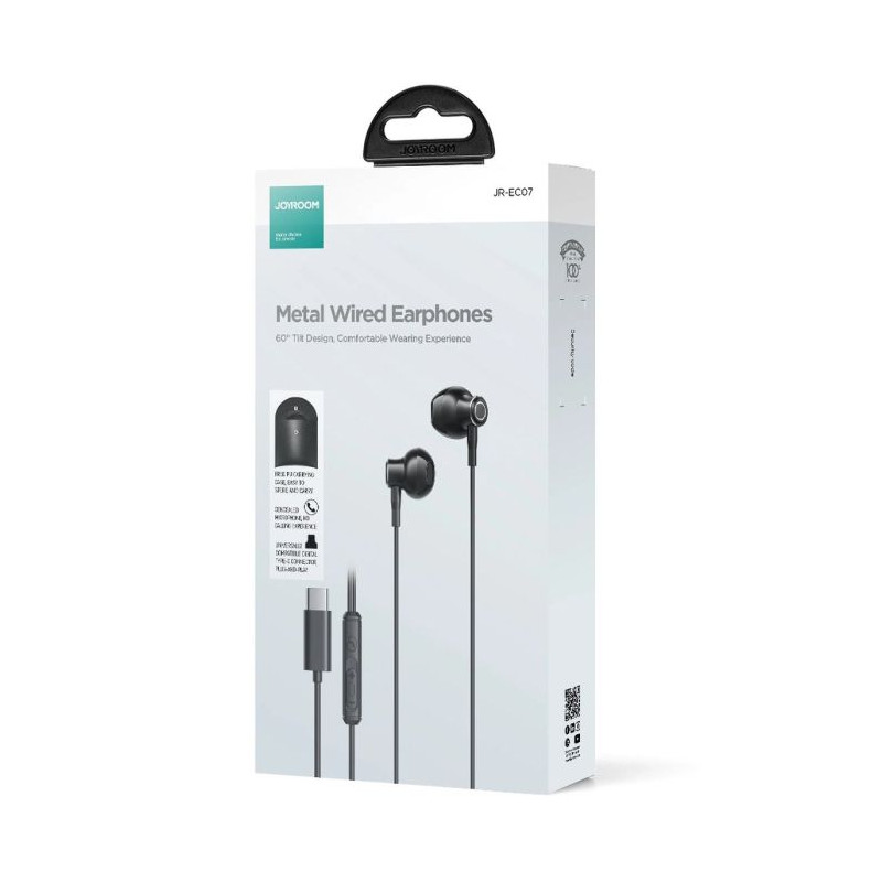 Joyroom Earphone Wired In-Ear Metal Headphones Auricolari Bluetooth
