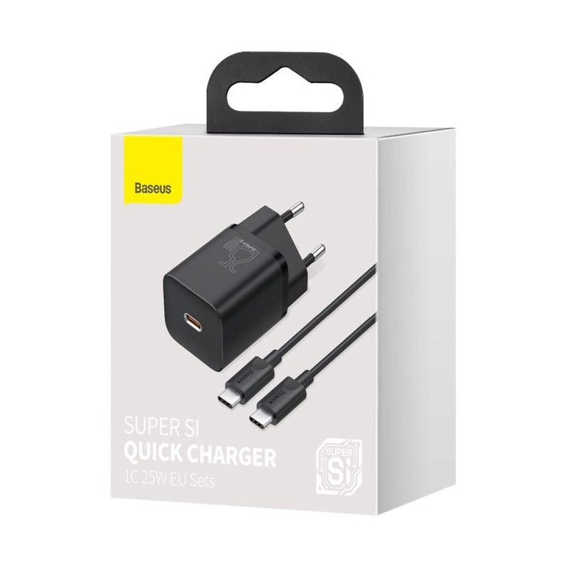 Baseus Travel Charger set Super Si 1C QC (With Mini Case PC