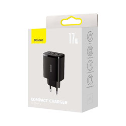 Baseus Travel Charger Compact wall Charger U+U+U Case PC