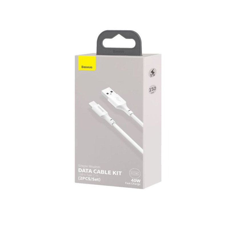 Baseus Type-C Simple Wisdom cable (2pcs/set) Case PC