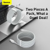 Baseus Type-C Simple Wisdom cable (2pcs/set) Case PC
