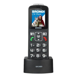 Brondi Amico Flash 5,08 cm (2") Nero Telefono di livello base