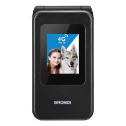 Brondi 10281080 cellulare 7,11 cm (2.8") Nero, Metallico Telefono cellulare basico