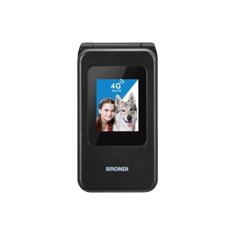 Brondi 10281080 cellulare 7,11 cm (2.8") Nero, Metallico Telefono cellulare basico