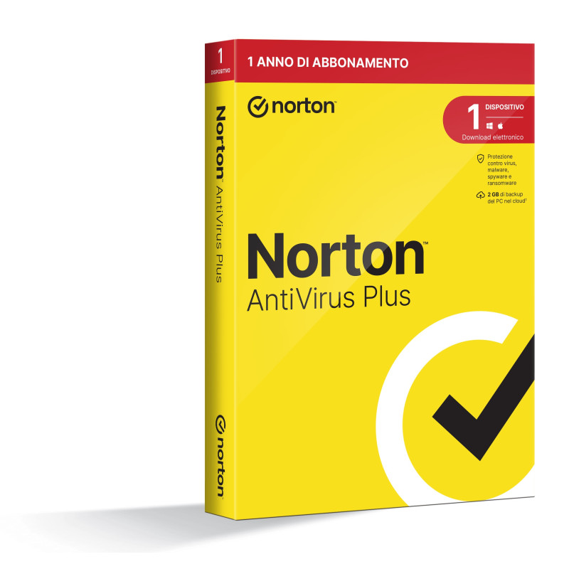 Norton Antivirus Plus 2024 | 1 Dispositivo | Licenza di 1 anno | PC o Mac
