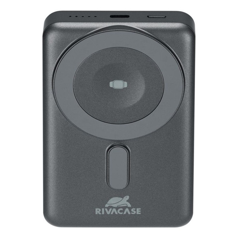 Rivacase VA2608 batteria portatile Polimeri di litio (LiPo) 10000 mAh Carica wireless Nero, Grigio