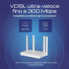 Keenetic Hopper DSL Modem router Wi-Fi 6 mesh Supervectoring VDSL2 ADSL2+ AX1800 con smart switch Gigabit a 4 porte e porta USB