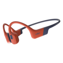 SHOKZ OpenSwim Pro Auricolare Wireless Passanuca Sport Bluetooth Nero, Rosso