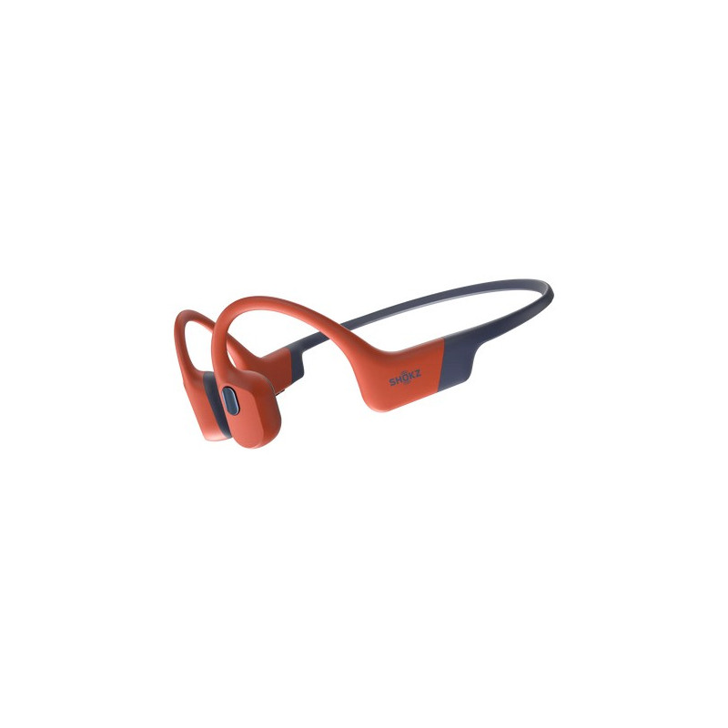 SHOKZ OpenSwim Pro Auricolare Wireless Passanuca Sport Bluetooth Nero, Rosso