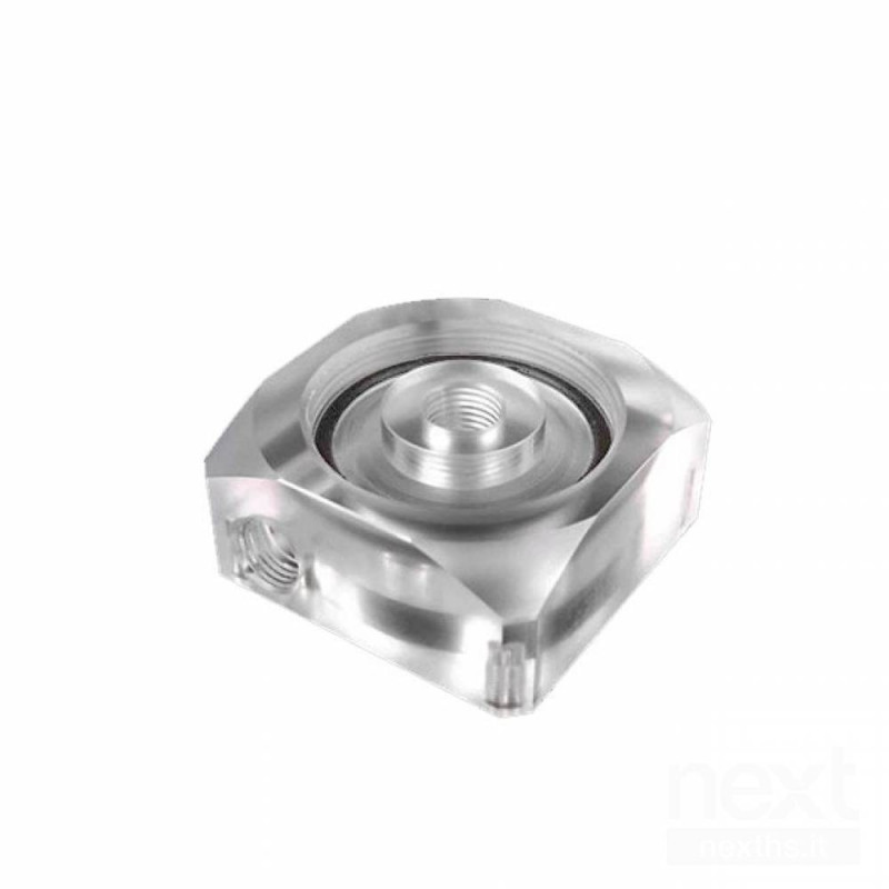 Top per pompe DDC trasparente, ideale da usare in abbinato con additivi colorati per dare maggior risalto.